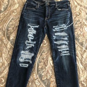 American Eagle Distressed Jeans.  Like new!  14